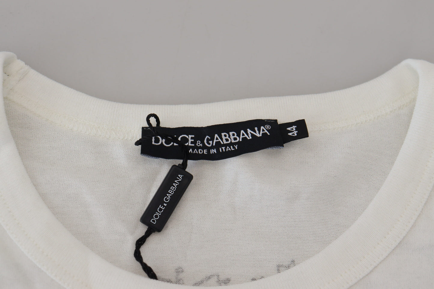 Dolce & Gabbana Elegant Floral Crown Tee IT44 / XS