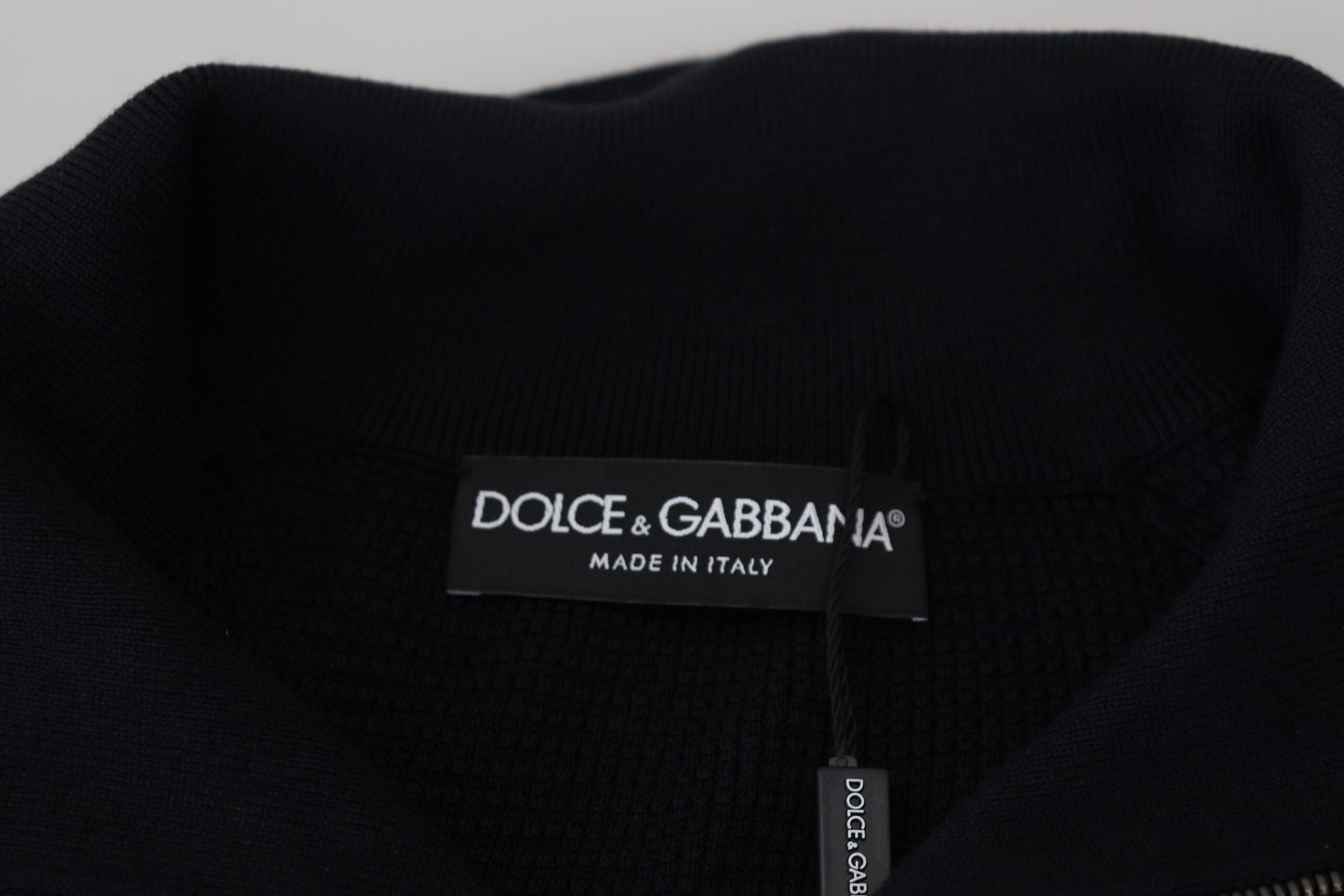 Dolce & Gabbana Elegant Silk Blend Black Pullover Sweater IT54 / XL