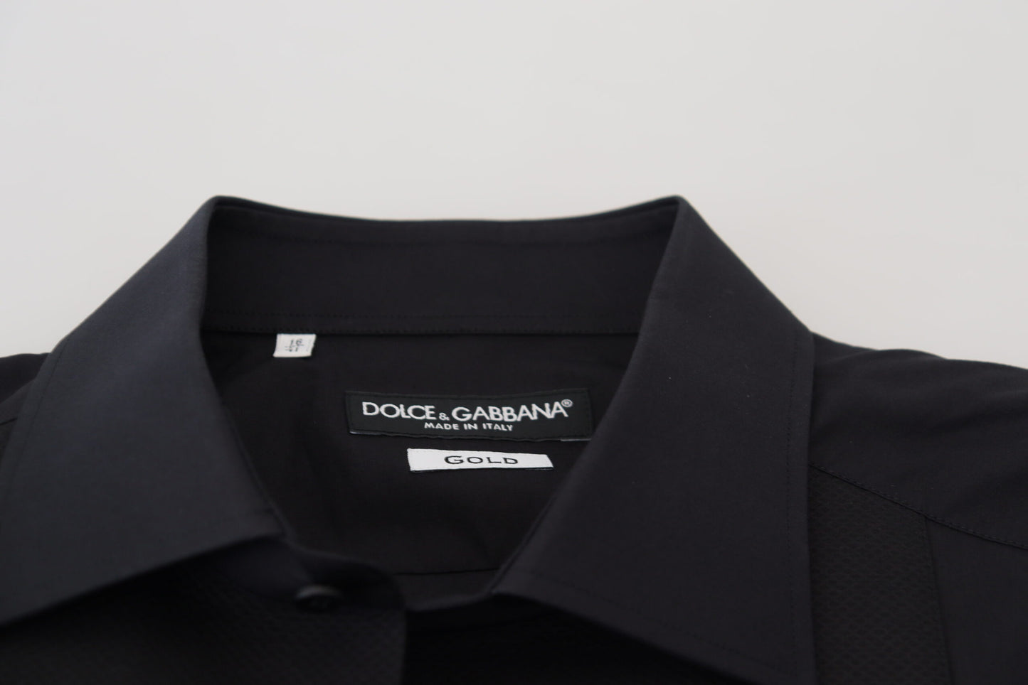 Dolce & Gabbana Elegant Black Formal Long Sleeve Shirt IT41 | L