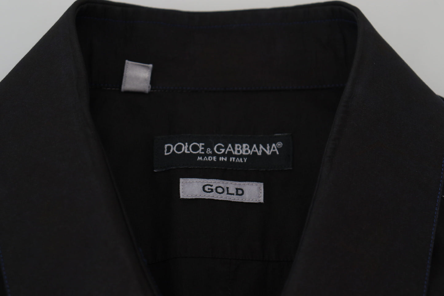 Dolce & Gabbana Elegant Black Formal Cotton Shirt IT41 | L