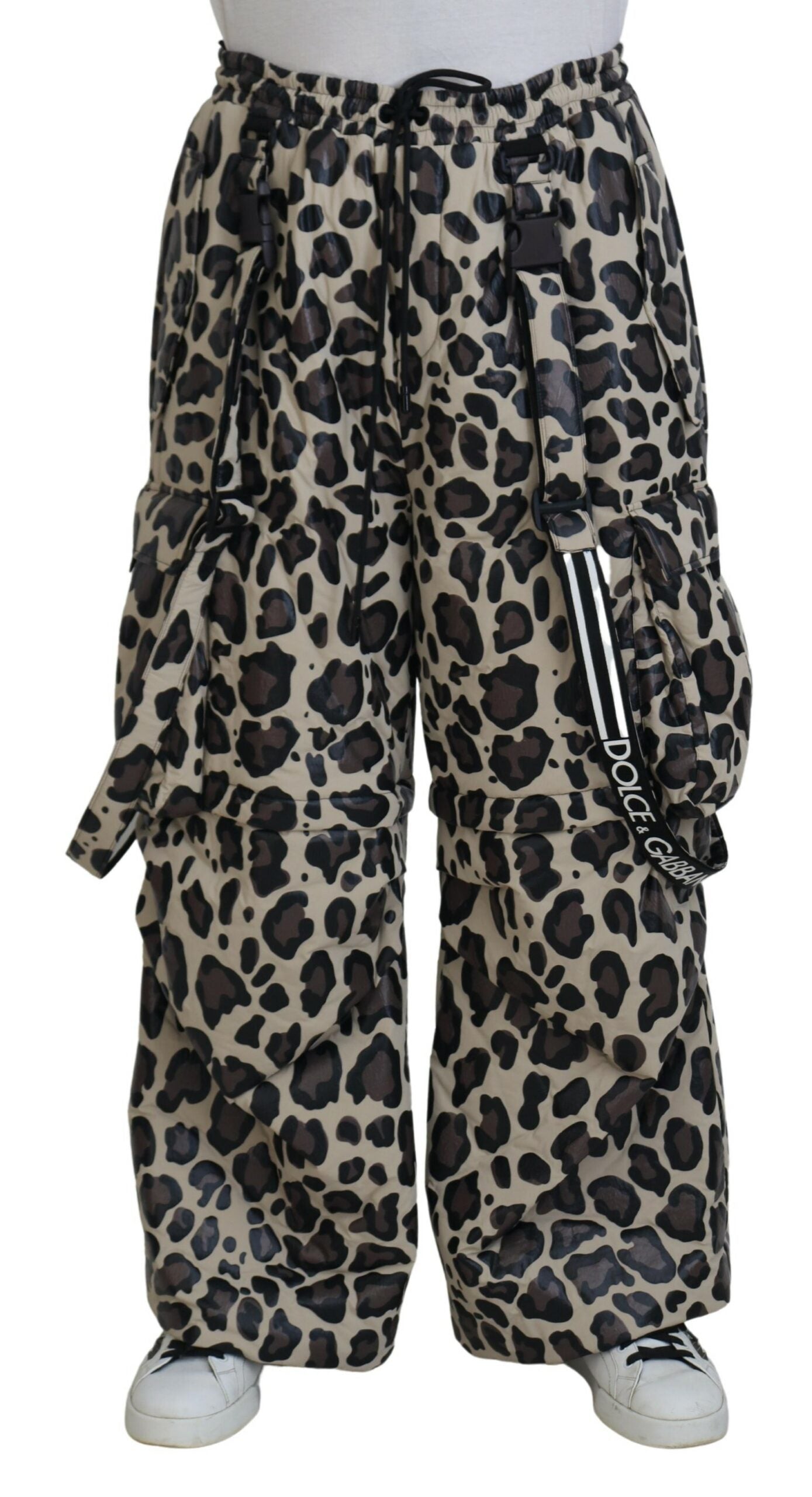 Dolce & Gabbana Multicolor Leopard Print Snow Pants IT48 / M