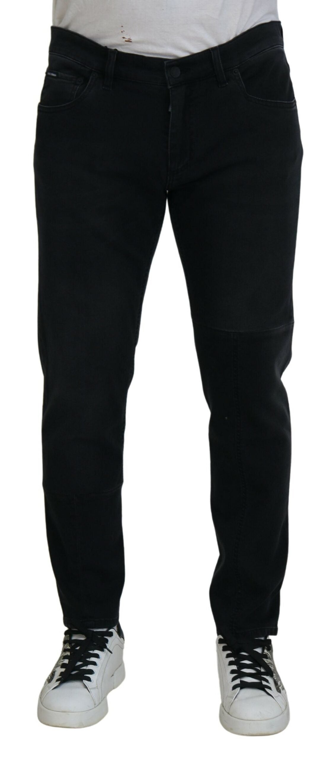 Dolce & Gabbana Chic Black Skinny Denim Jeans IT52 / L