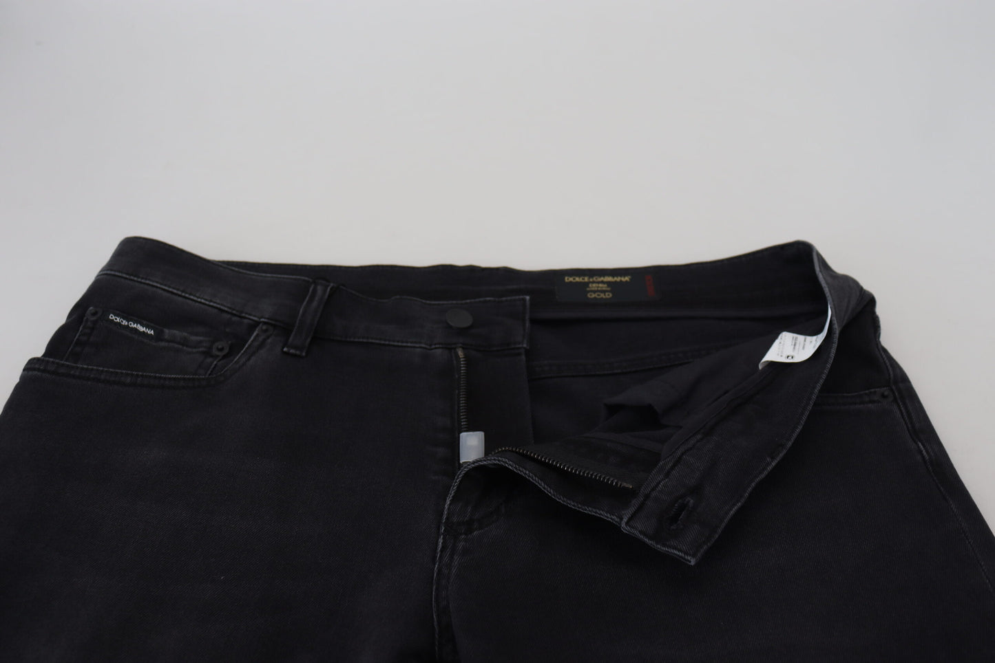 Dolce & Gabbana Chic Black Skinny Denim Jeans IT52 / L