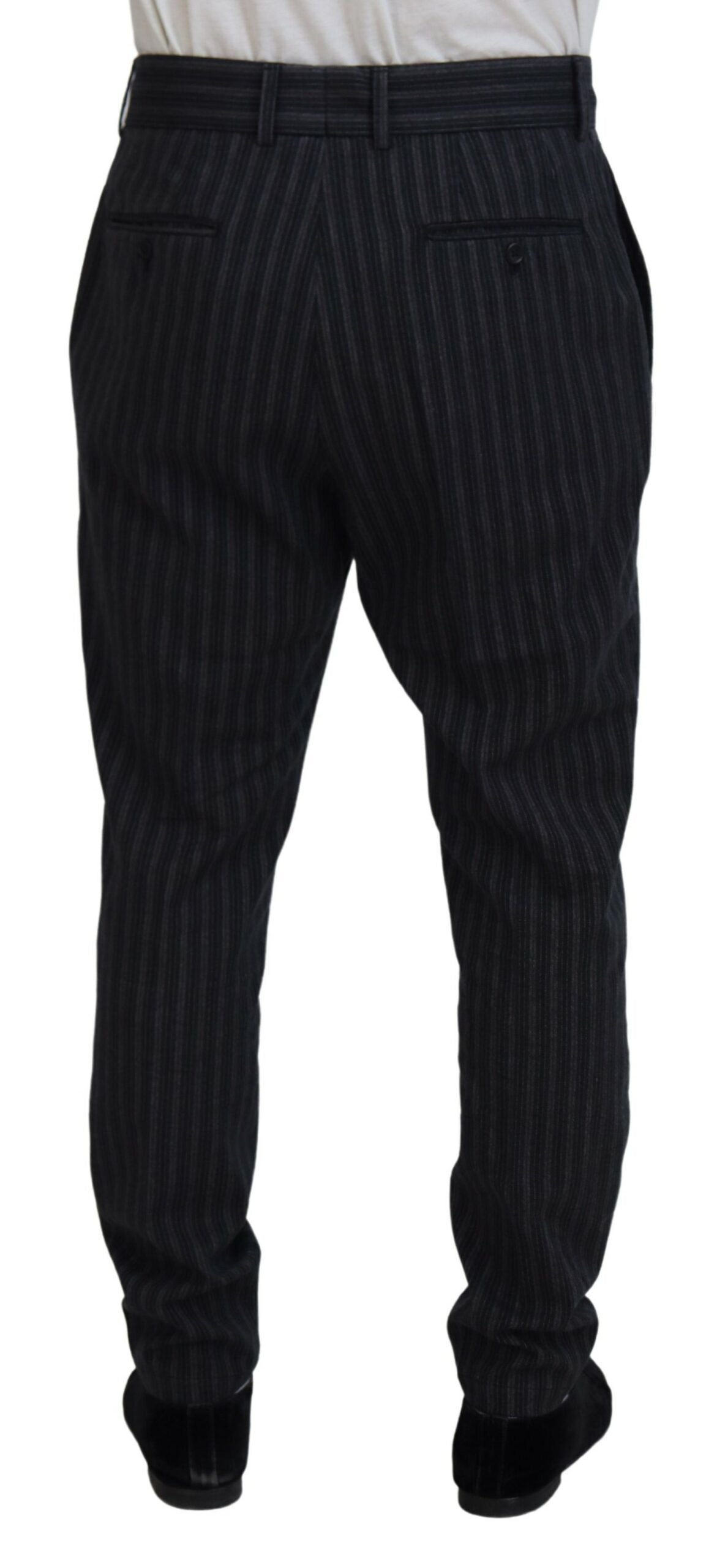 Dolce & Gabbana Elegant Striped Chino Dress Pants IT52 / L