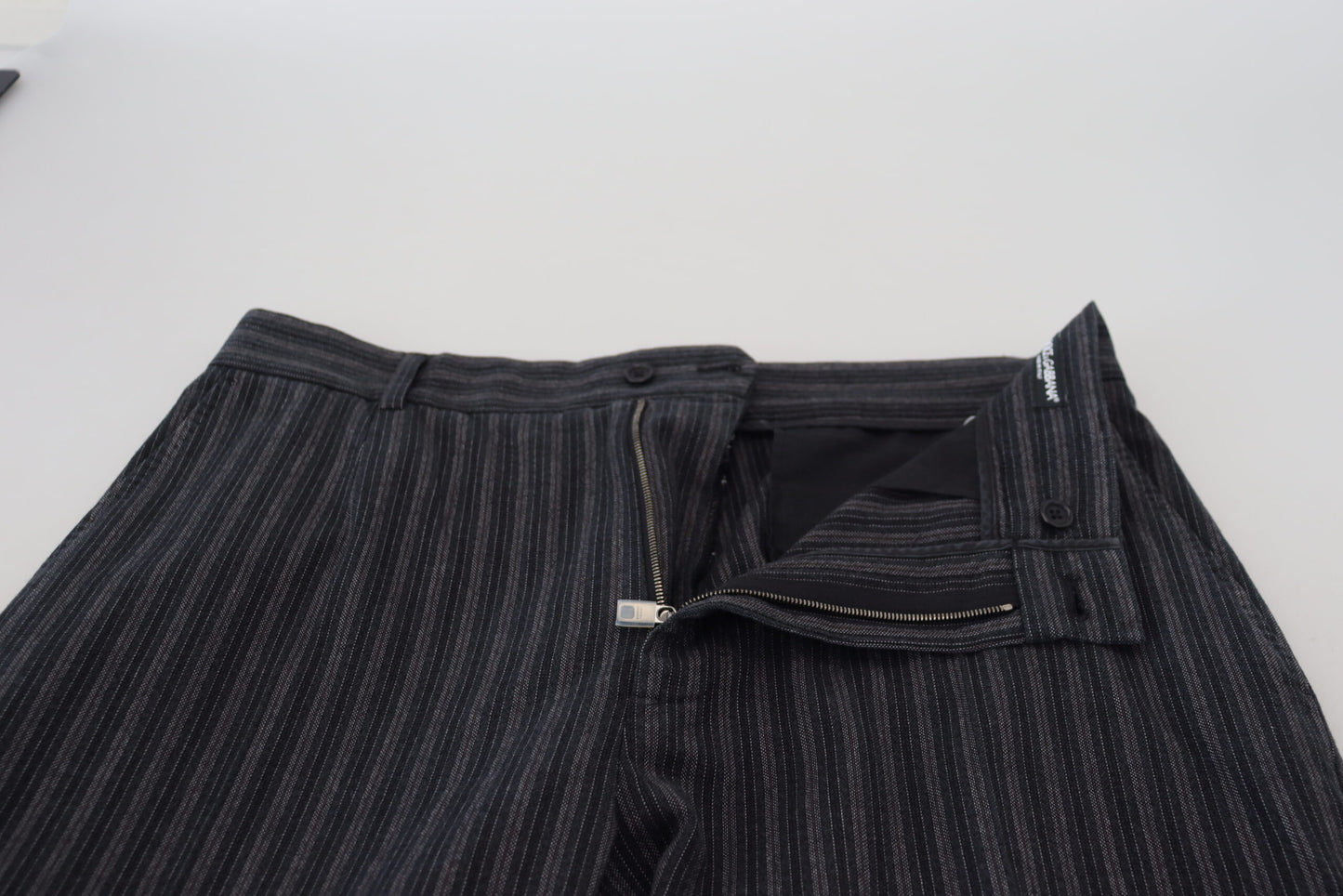 Dolce & Gabbana Elegant Striped Chino Dress Pants IT52 / L