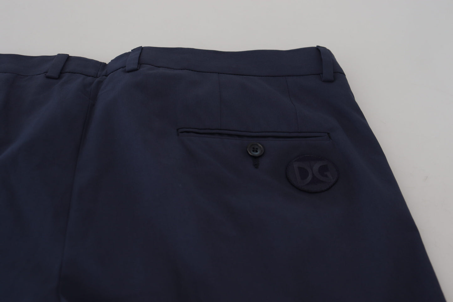 Dolce & Gabbana Elegant Dark Blue Chino Dress Pants IT56 / XL