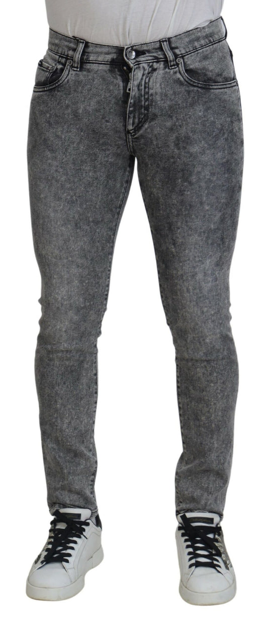 Dolce & Gabbana Elegant Grey Skinny Jeans IT44 / XS