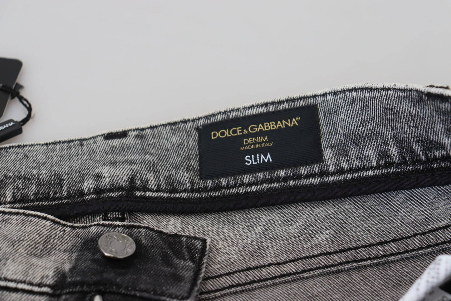 Dolce & Gabbana Elegant Grey Skinny Jeans IT44 / XS