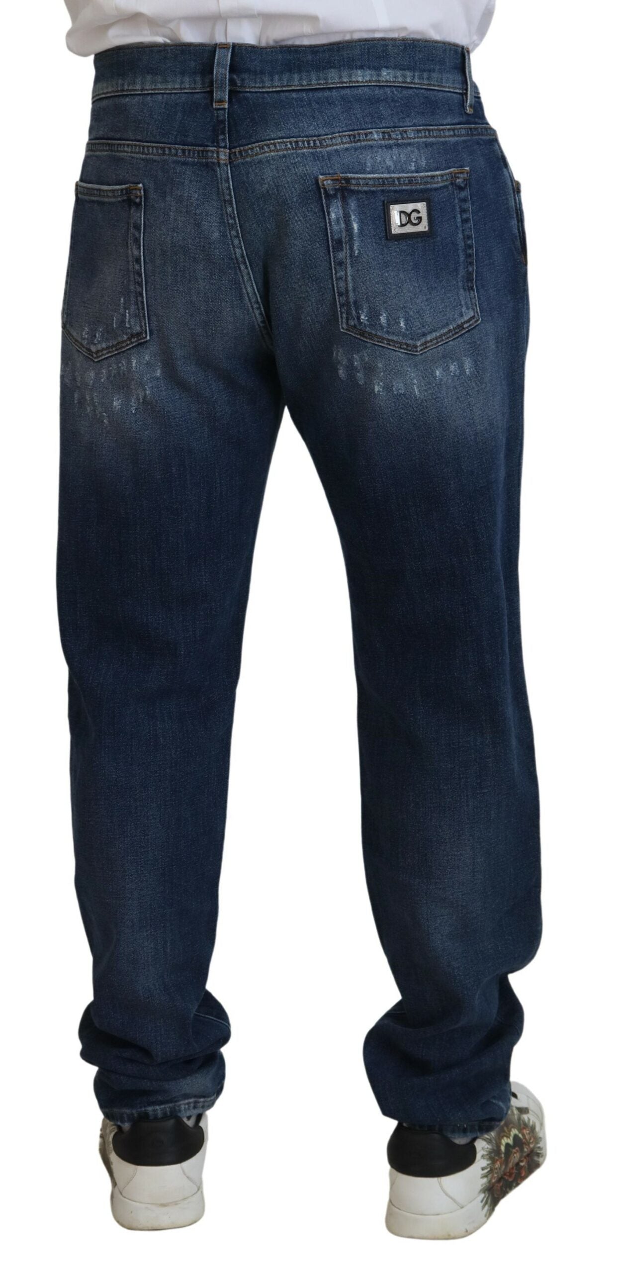 Dolce & Gabbana Elegant Skinny Blue Jeans IT60 / 3XL