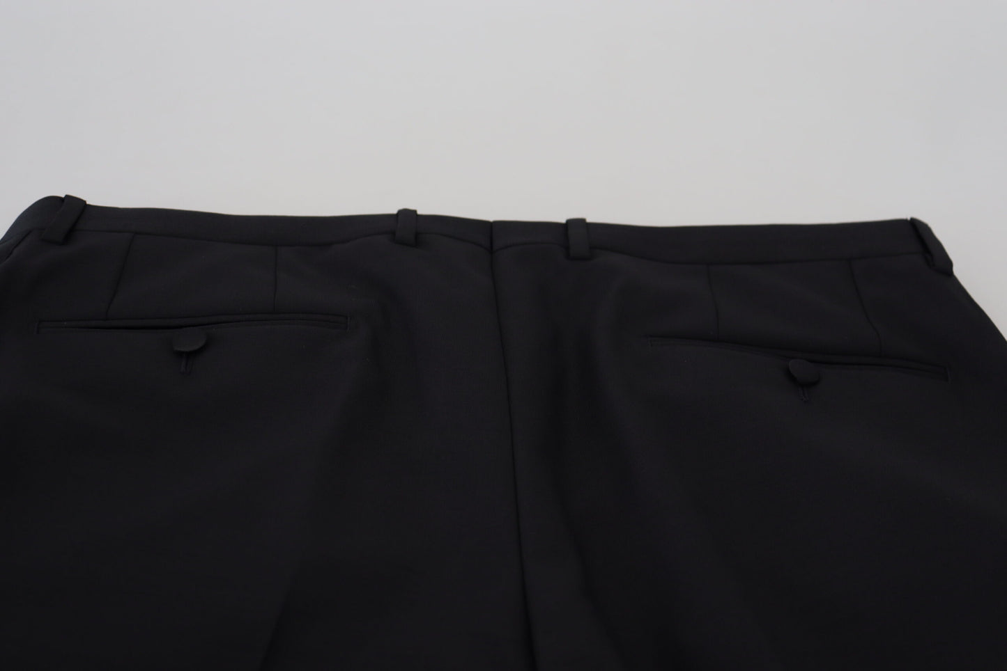 Dolce & Gabbana Elegant Black Dress Pants from Virgin Wool Blend IT52 / L