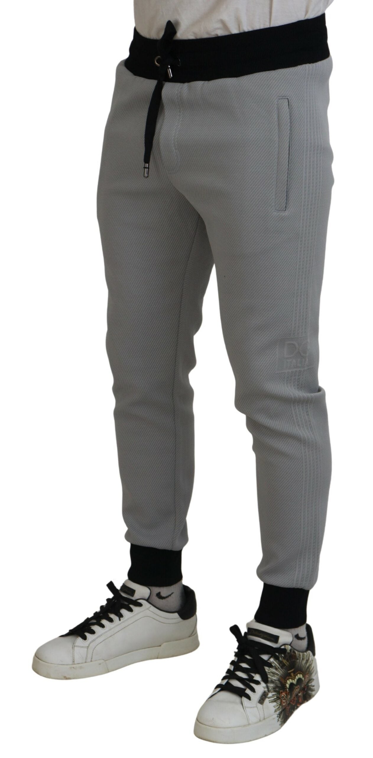 Dolce & Gabbana Elegant Grey Jogger Pants IT48 / M