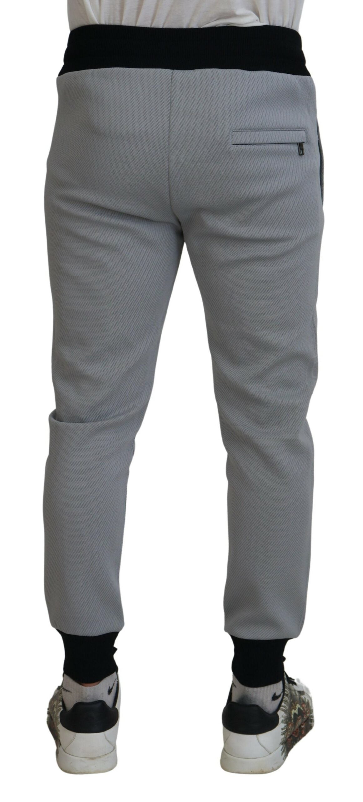 Dolce & Gabbana Elegant Grey Jogger Pants IT48 / M