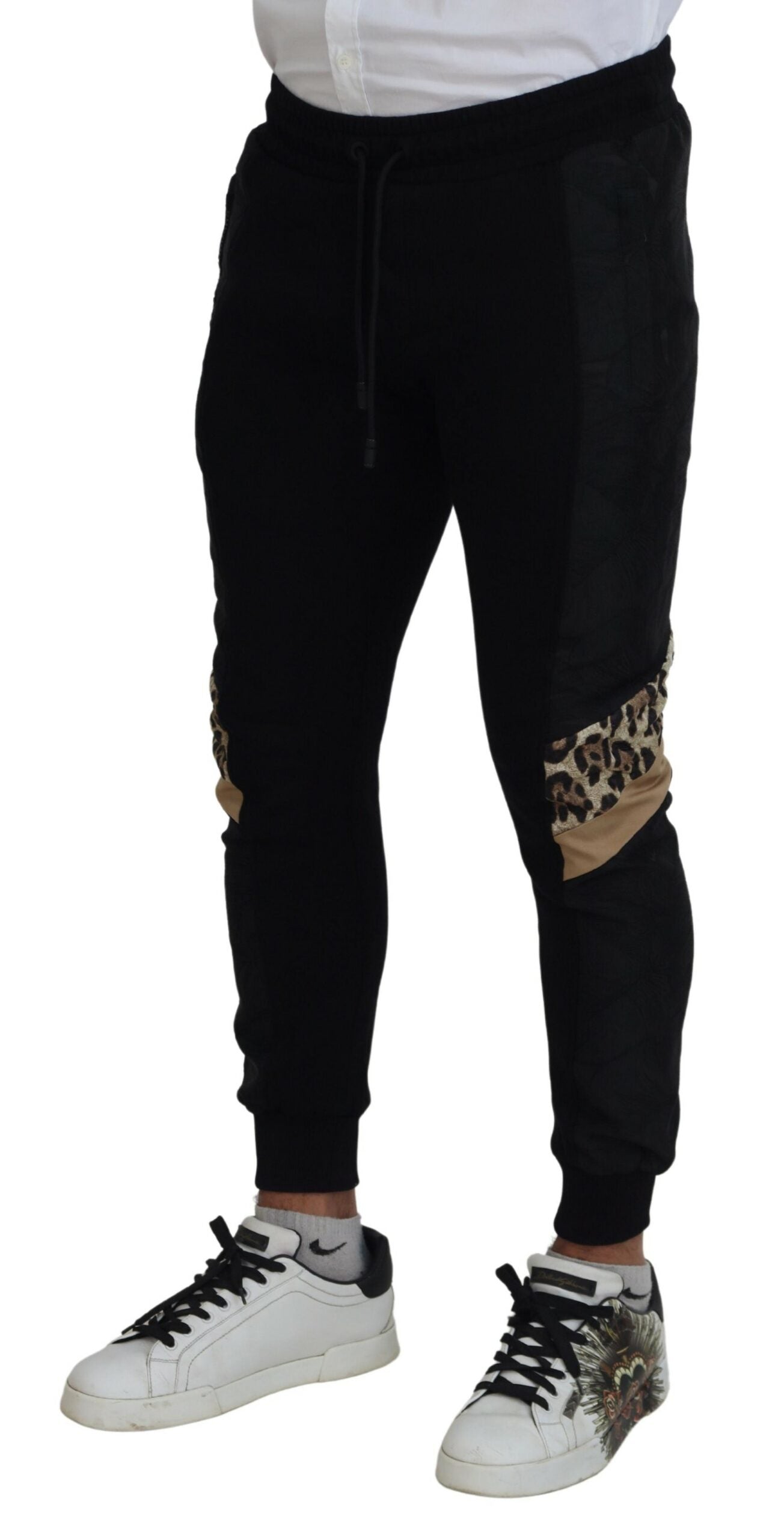 Dolce & Gabbana Elegant Black Jogger Pants for the Modern Man IT44 / XS