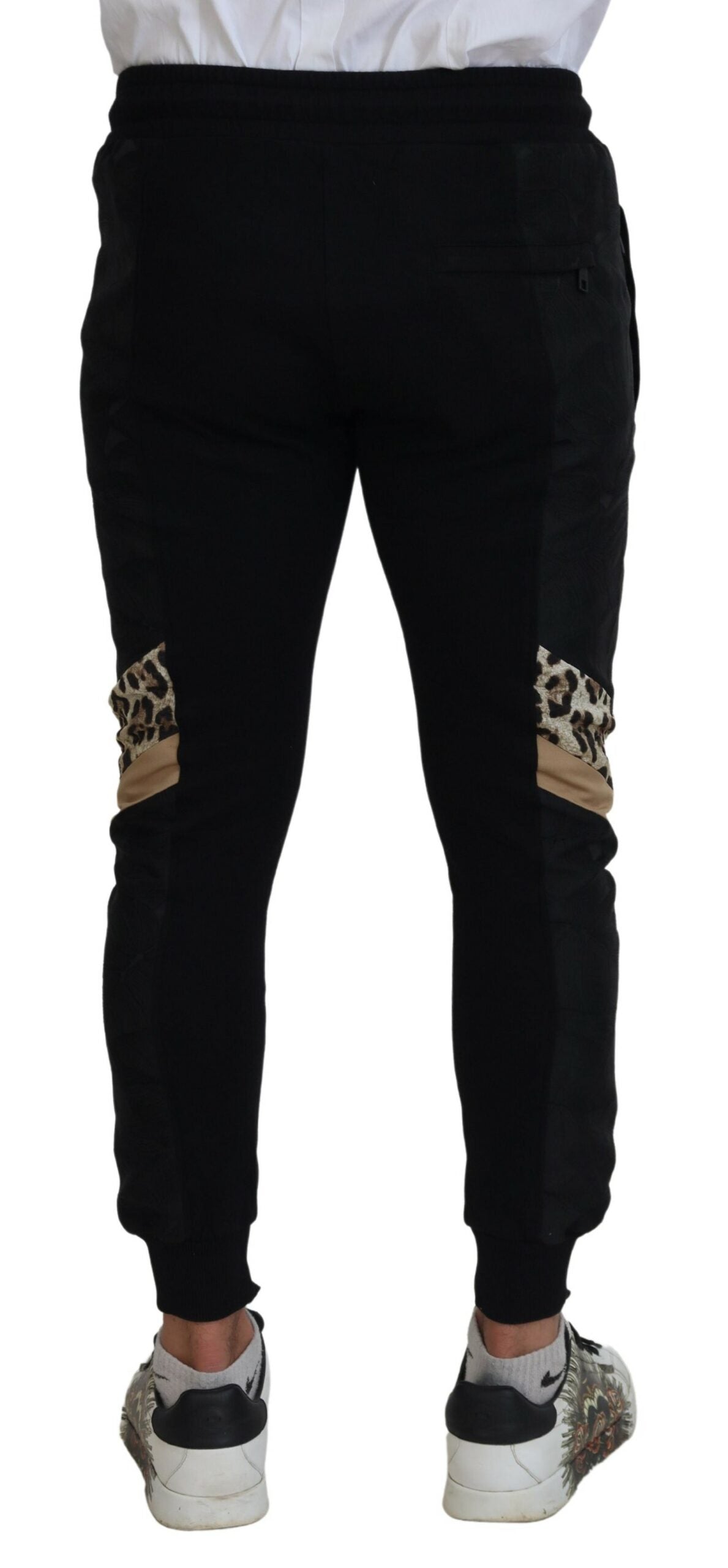 Dolce & Gabbana Elegant Black Jogger Pants for the Modern Man IT44 / XS