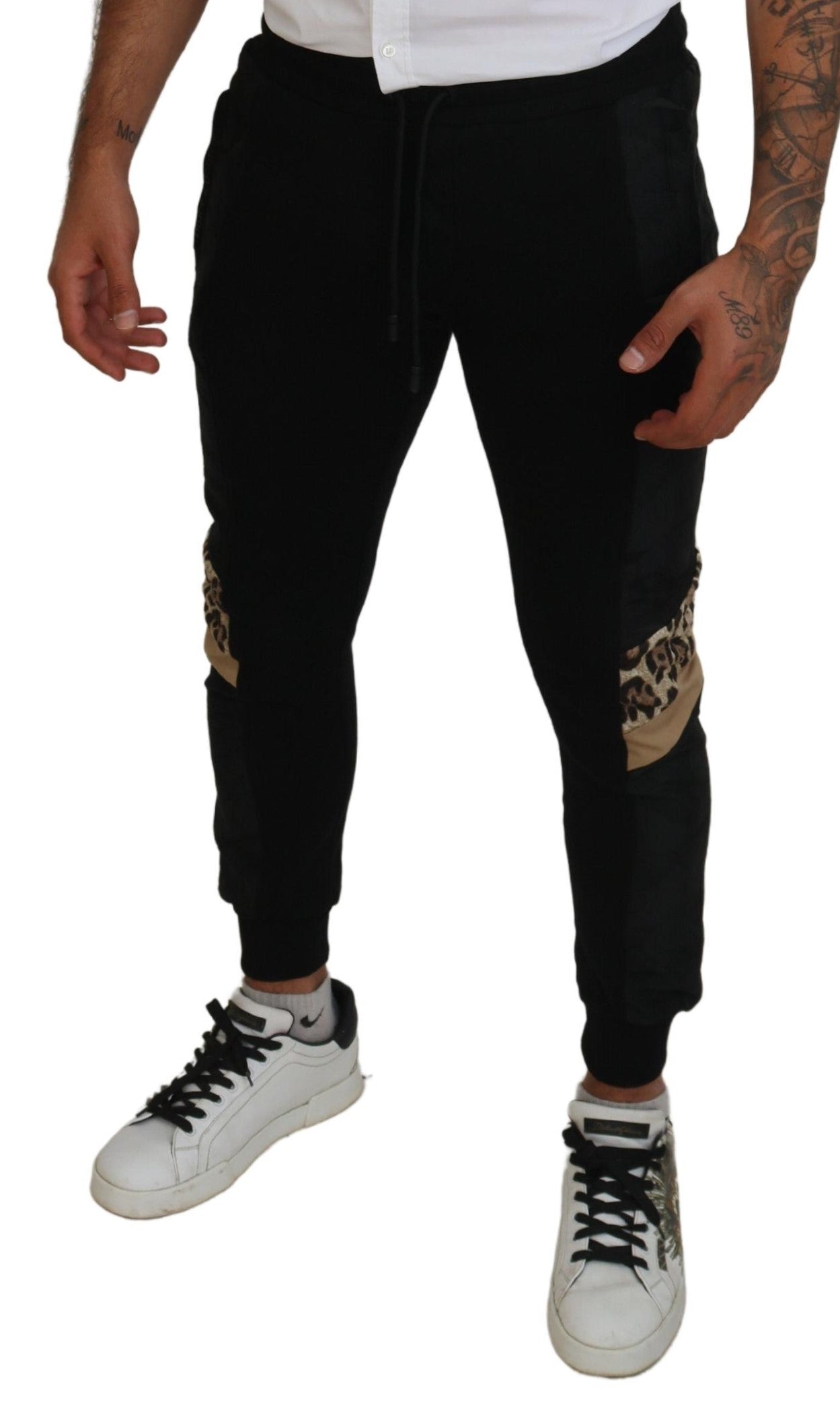 Dolce & Gabbana Elegant Black Jogger Pants for the Modern Man IT44 / XS