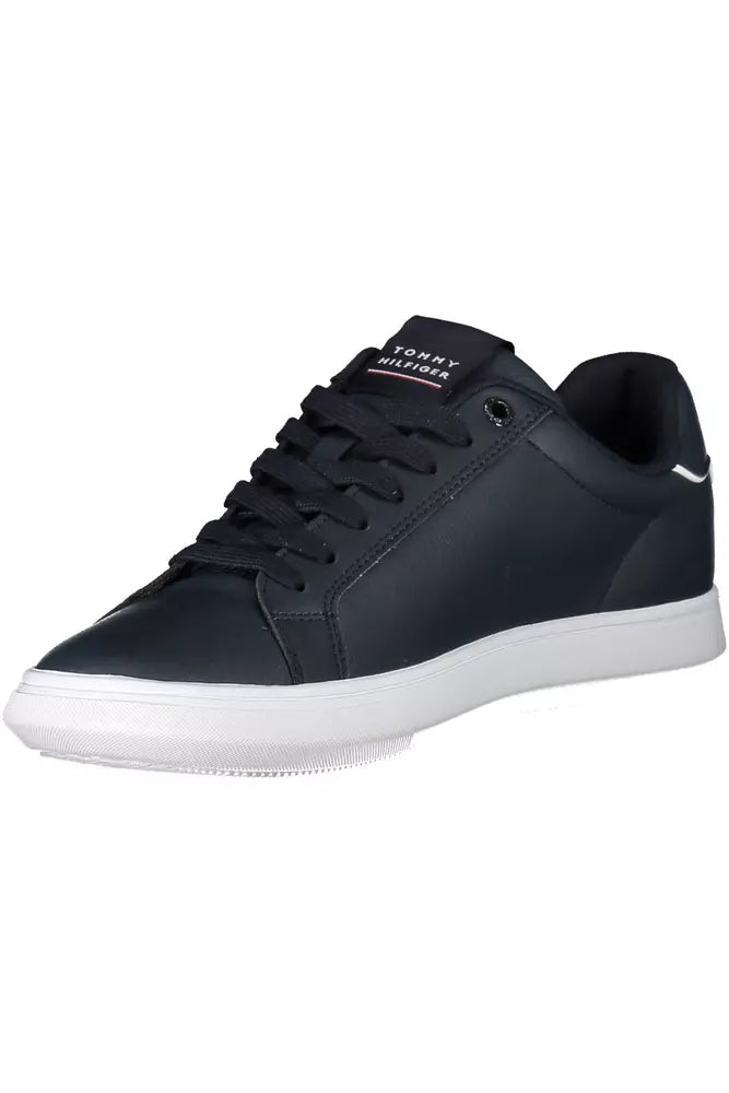 Tommy Hilfiger Blue Leather Men Sneaker EU41 | US8