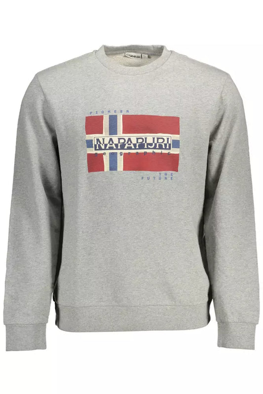 Napapijri Gray Cotton Men Sweater