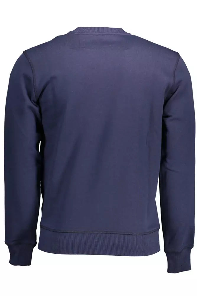 North Sails Blue Cotton Men Sweater