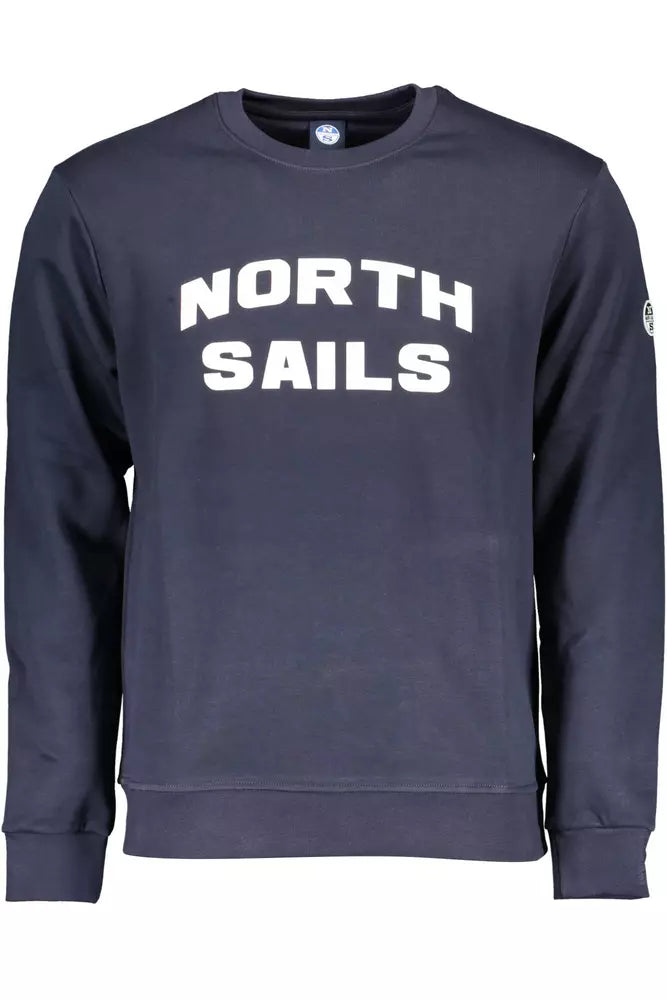 North Sails Blue Cotton Men Sweater