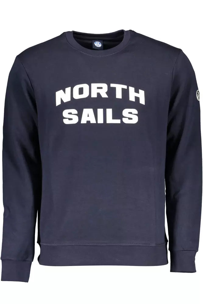 North Sails Blue Cotton Men Sweater