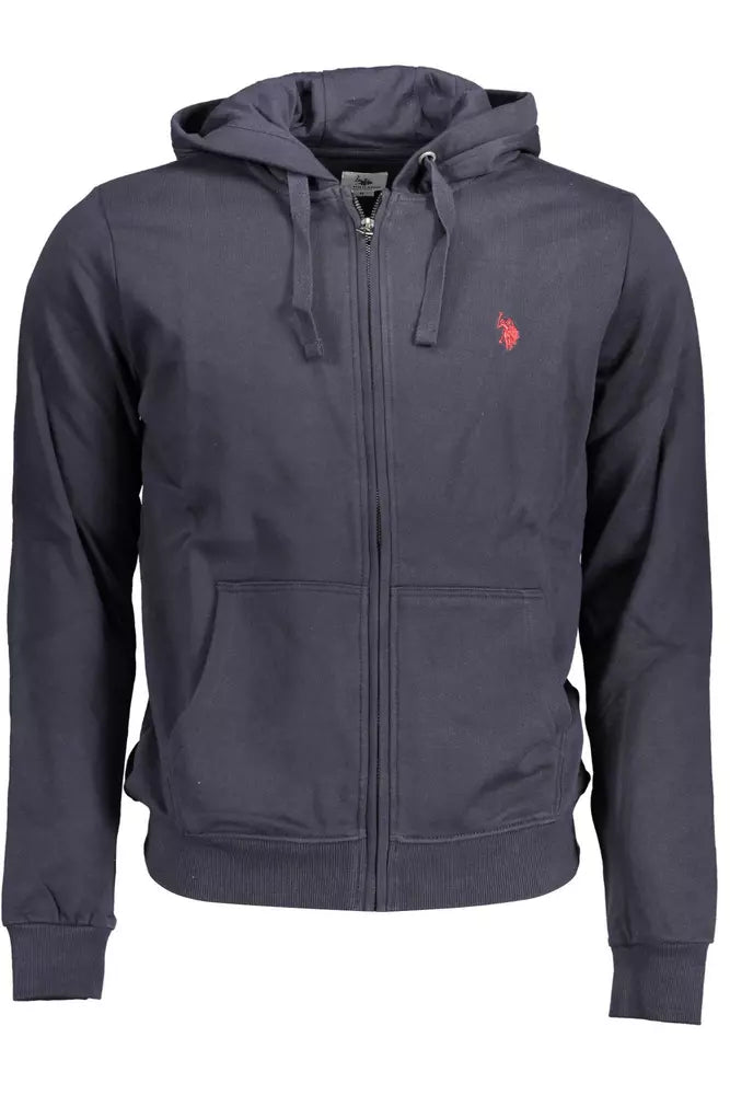 U.S. POLO ASSN. Blue Cotton Men Sweater