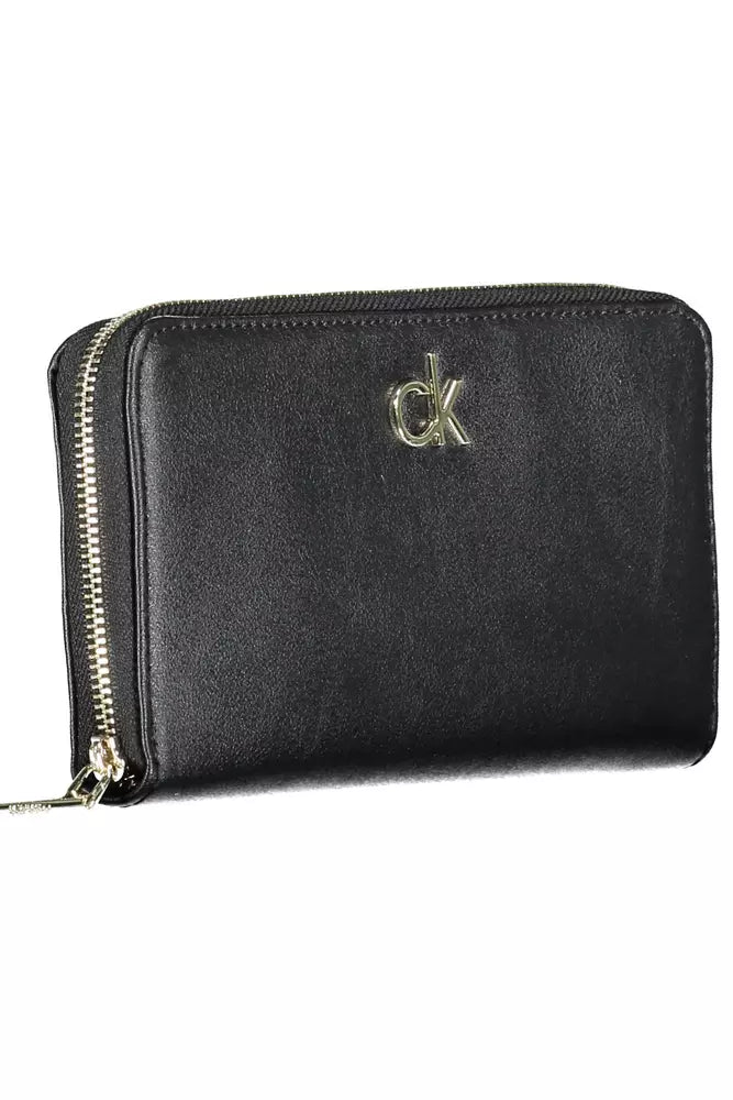 Calvin Klein Black Polyvinylchloride Women Wallet