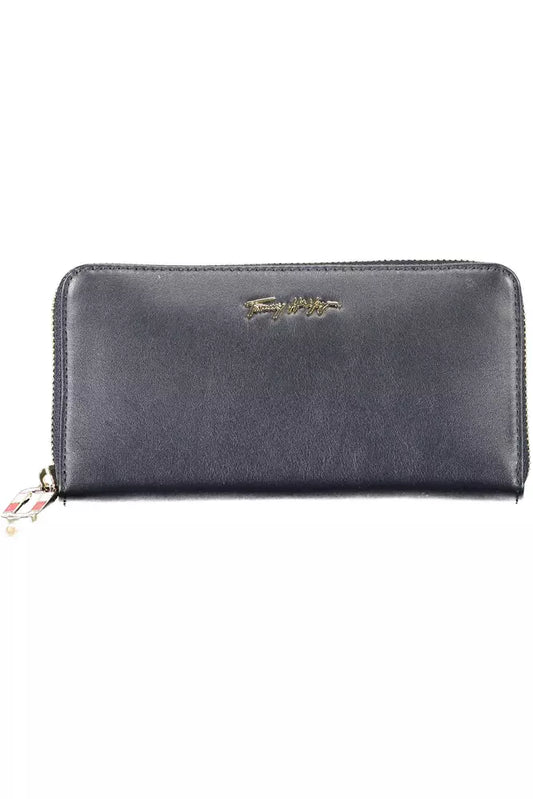 Tommy Hilfiger Blue Leather Women Wallet