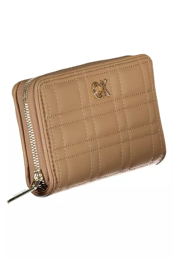 Calvin Klein Beige Polyester Women Wallet