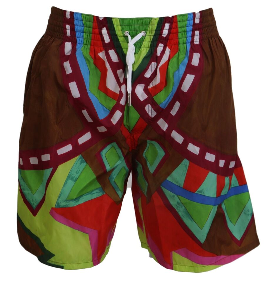 Dsquared² Multicolor Print Swim Shorts Boxer Style IT48 | L