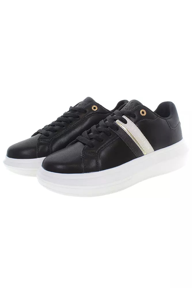 U.S. POLO ASSN. Black Polyester Women Sneaker EU36 | US6