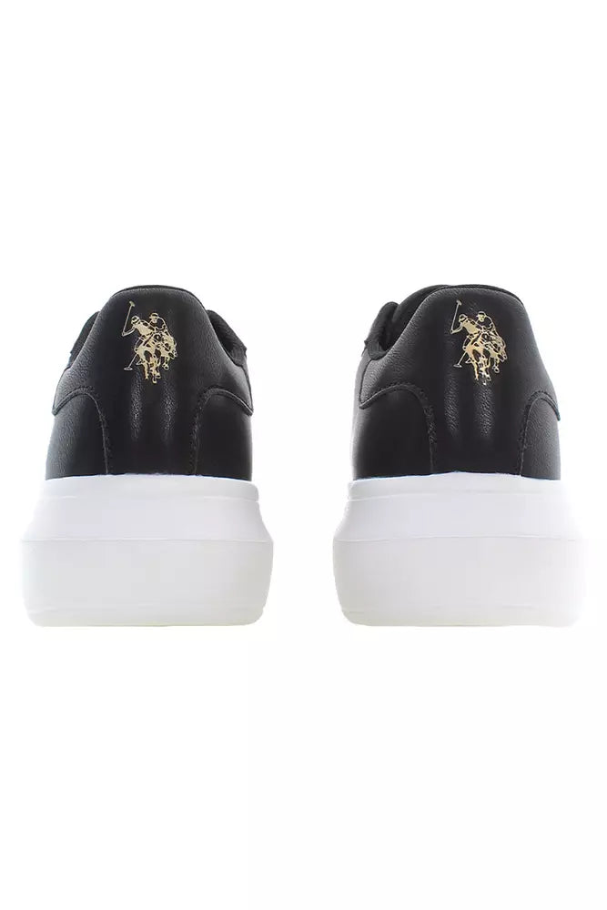 U.S. POLO ASSN. Black Polyester Women Sneaker EU36 | US6