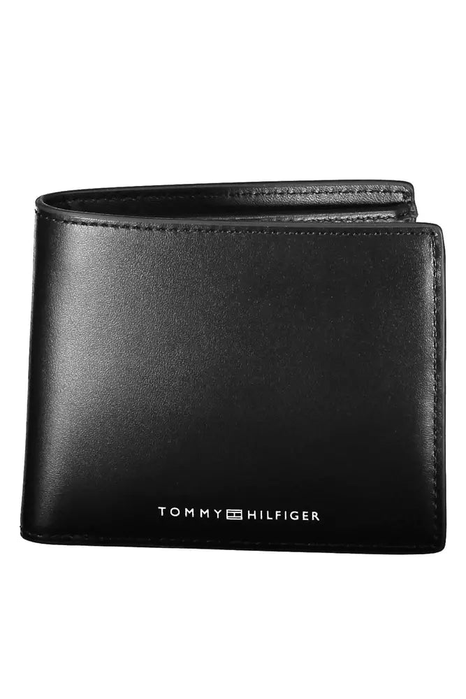 Tommy Hilfiger Black Leather Men Wallet