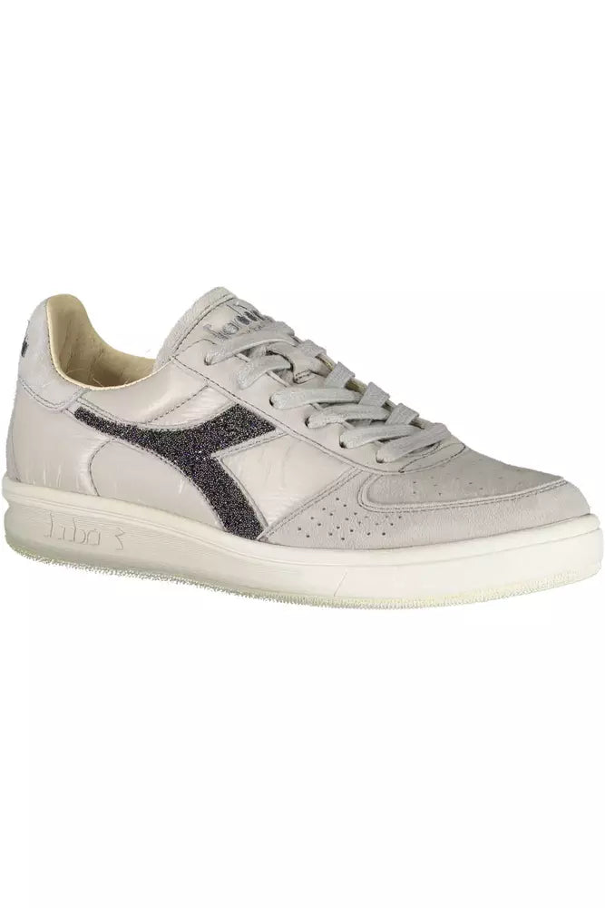 Diadora Gray Leather Women Sneaker EU36.5 | US6.5