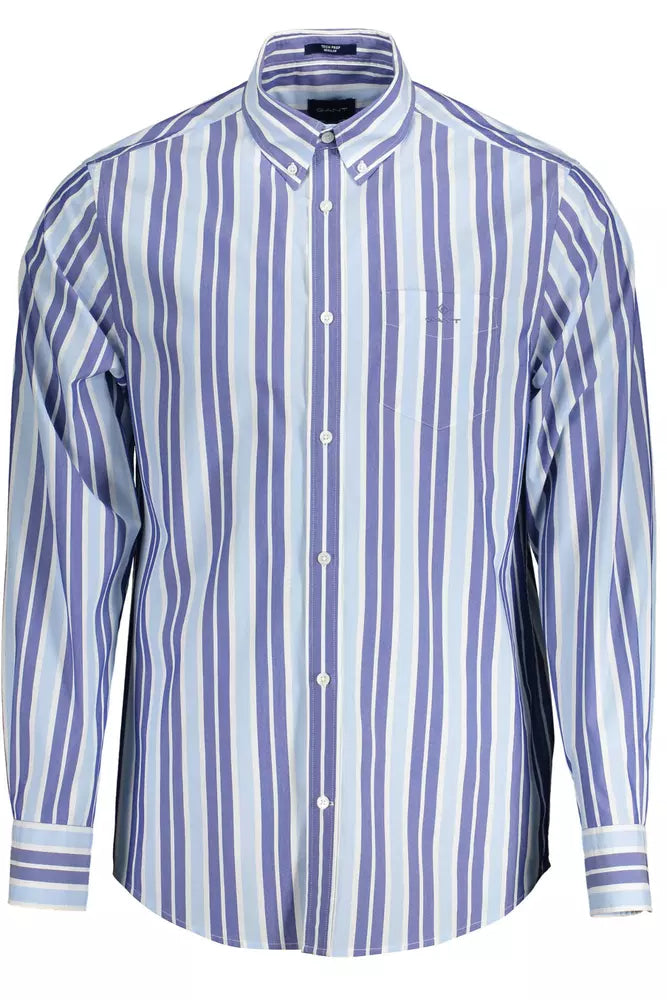 Gant Light Blue Cotton Men Shirt