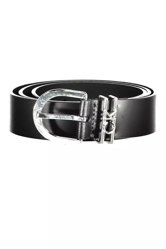 Calvin Klein Black Leather Women Belt