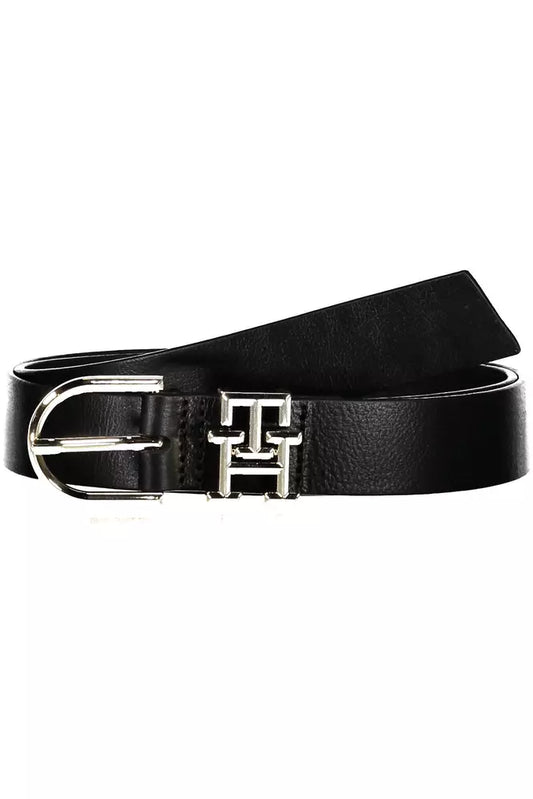 Tommy Hilfiger Black Leather Women Belt 70 cm / 28 Inches