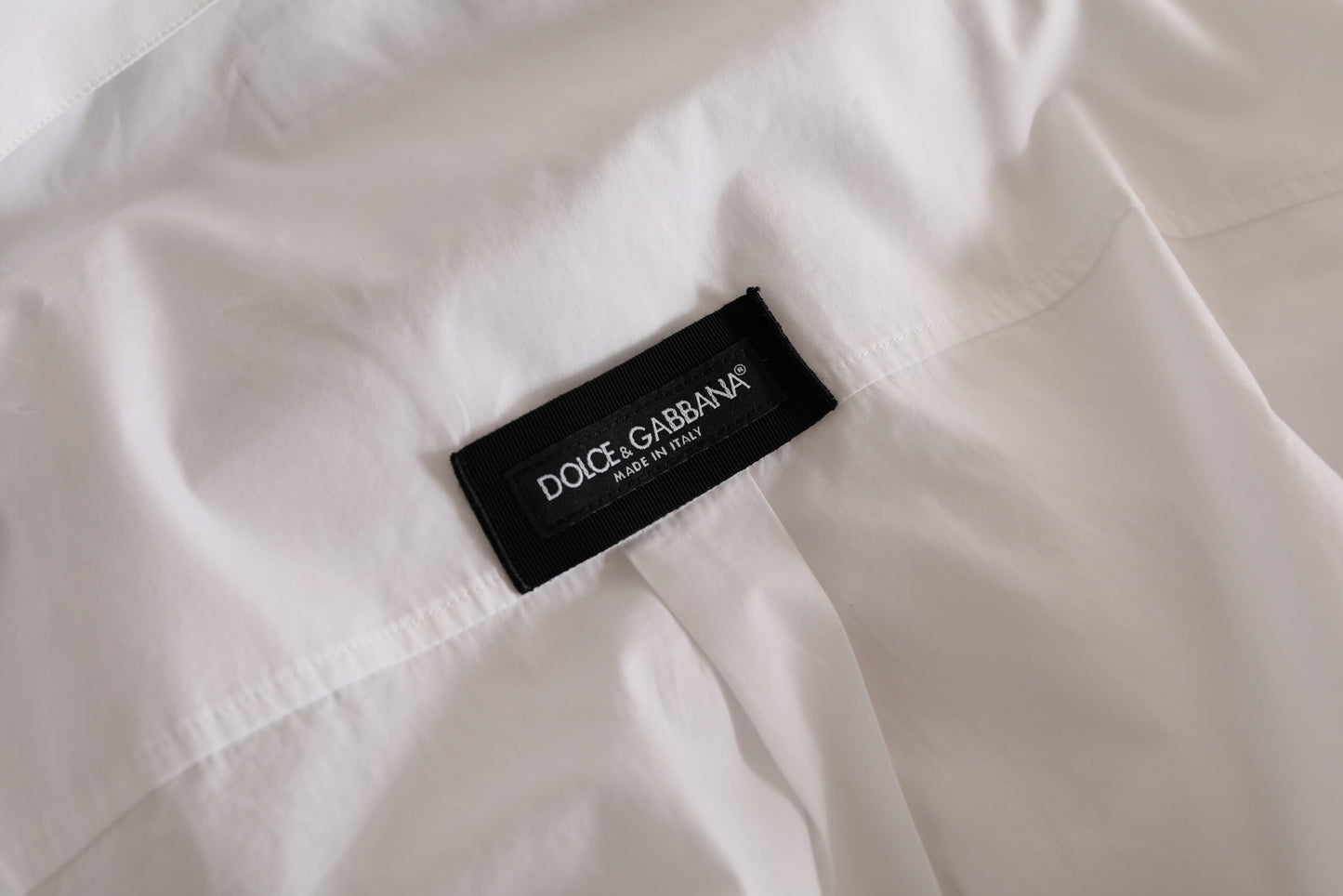 Dolce & Gabbana Elegant White Cotton Formal Shirt IT41 | L