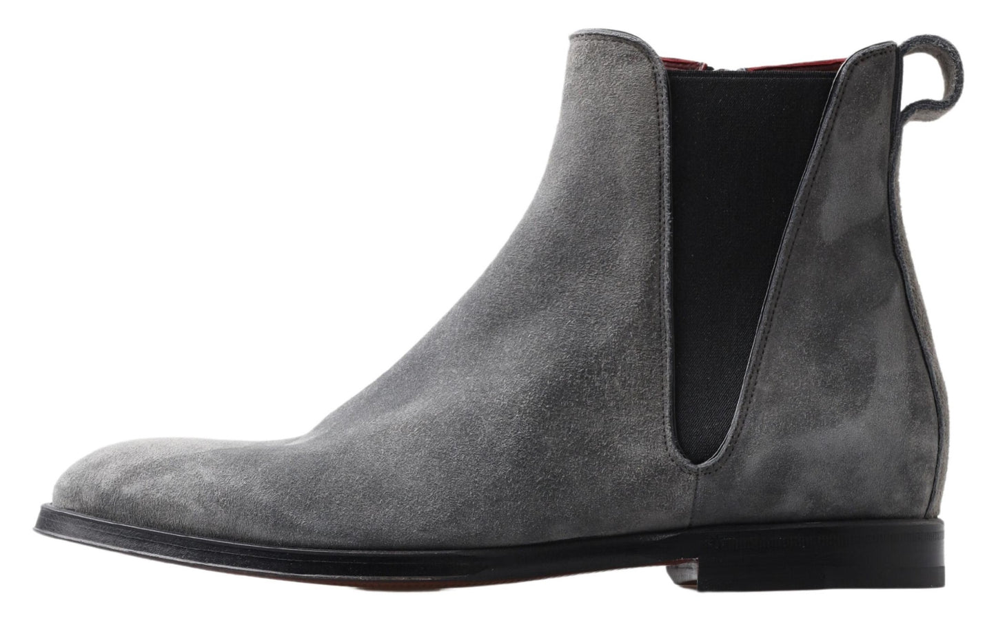 Dolce & Gabbana Elegant Gray Chelsea Leather Boots EU39 / US6