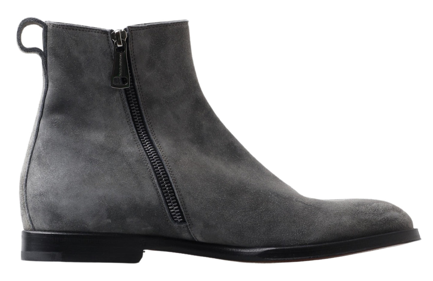 Dolce & Gabbana Elegant Gray Chelsea Leather Boots EU39 / US6