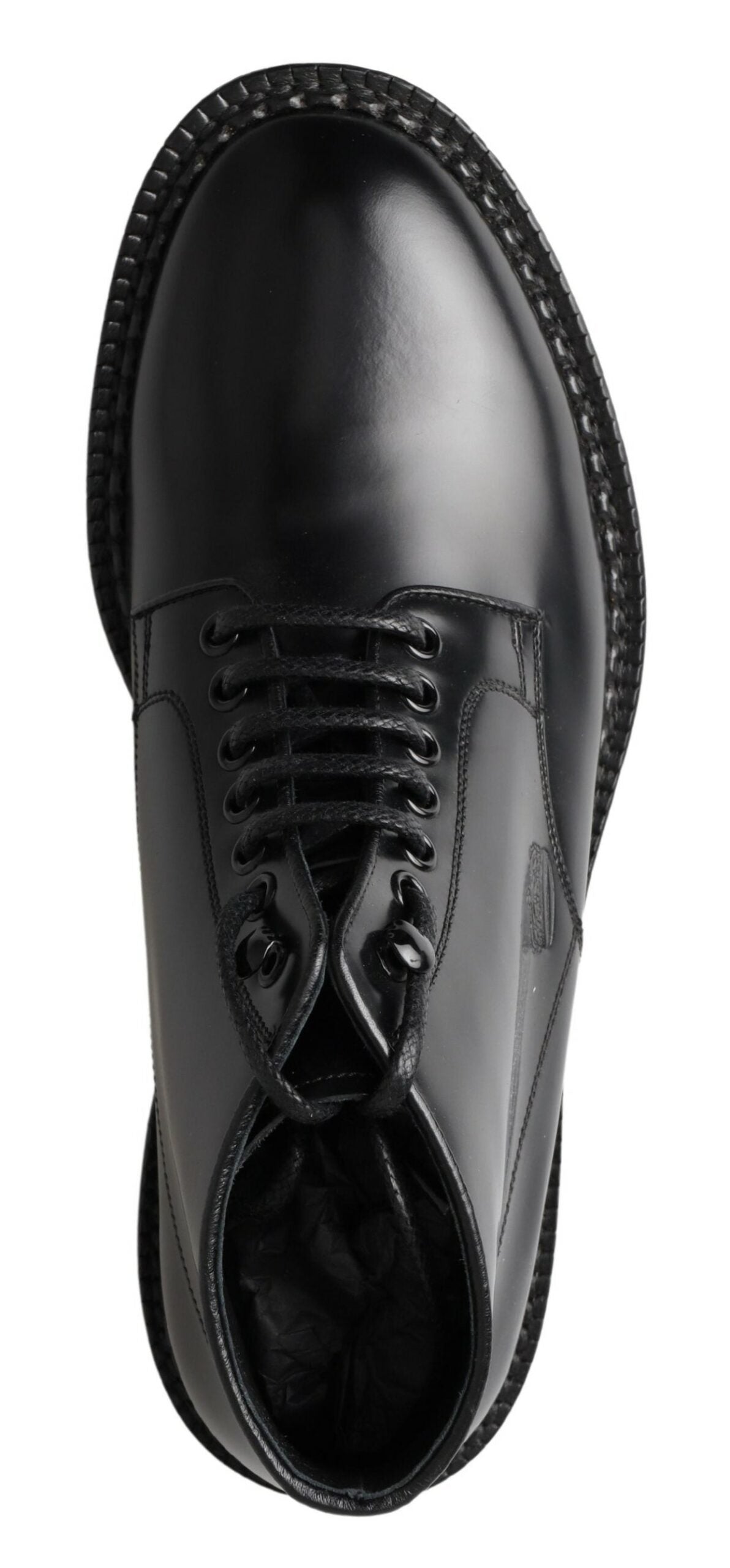 Dolce & Gabbana Elegant Black Leather Men's Boots EU39 / US6