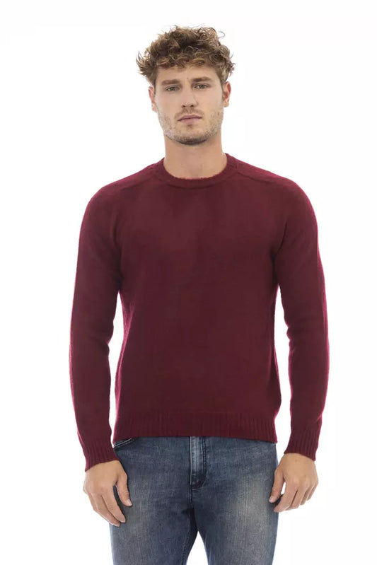 Alpha Studio Red Wool Men Sweater IT52 | XL