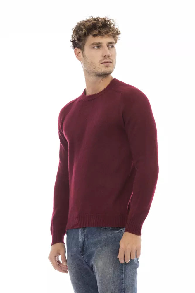 Alpha Studio Red Wool Men Sweater IT52 | XL