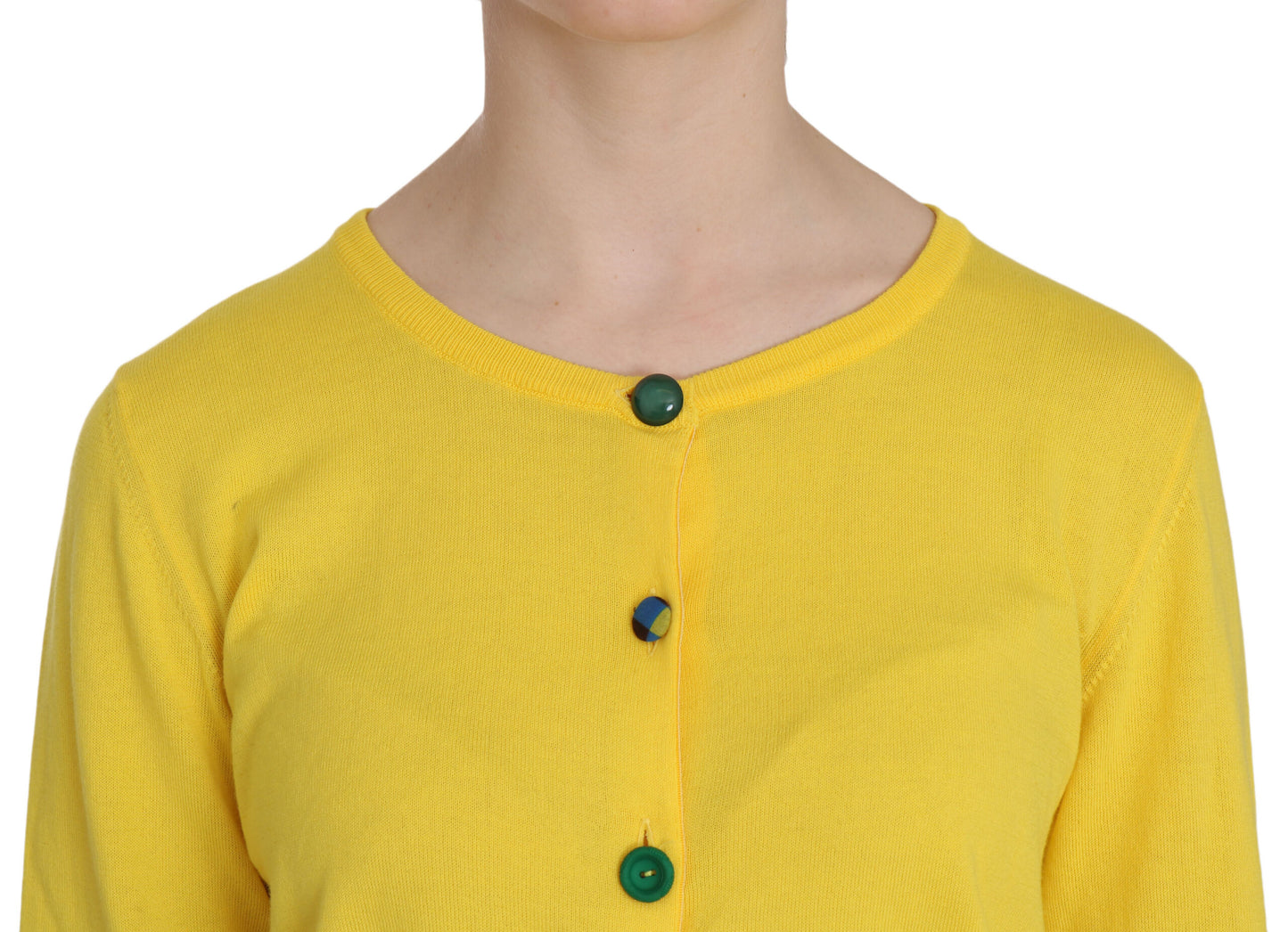 Jucca Radiant Yellow Cotton Sweater IT44 | L