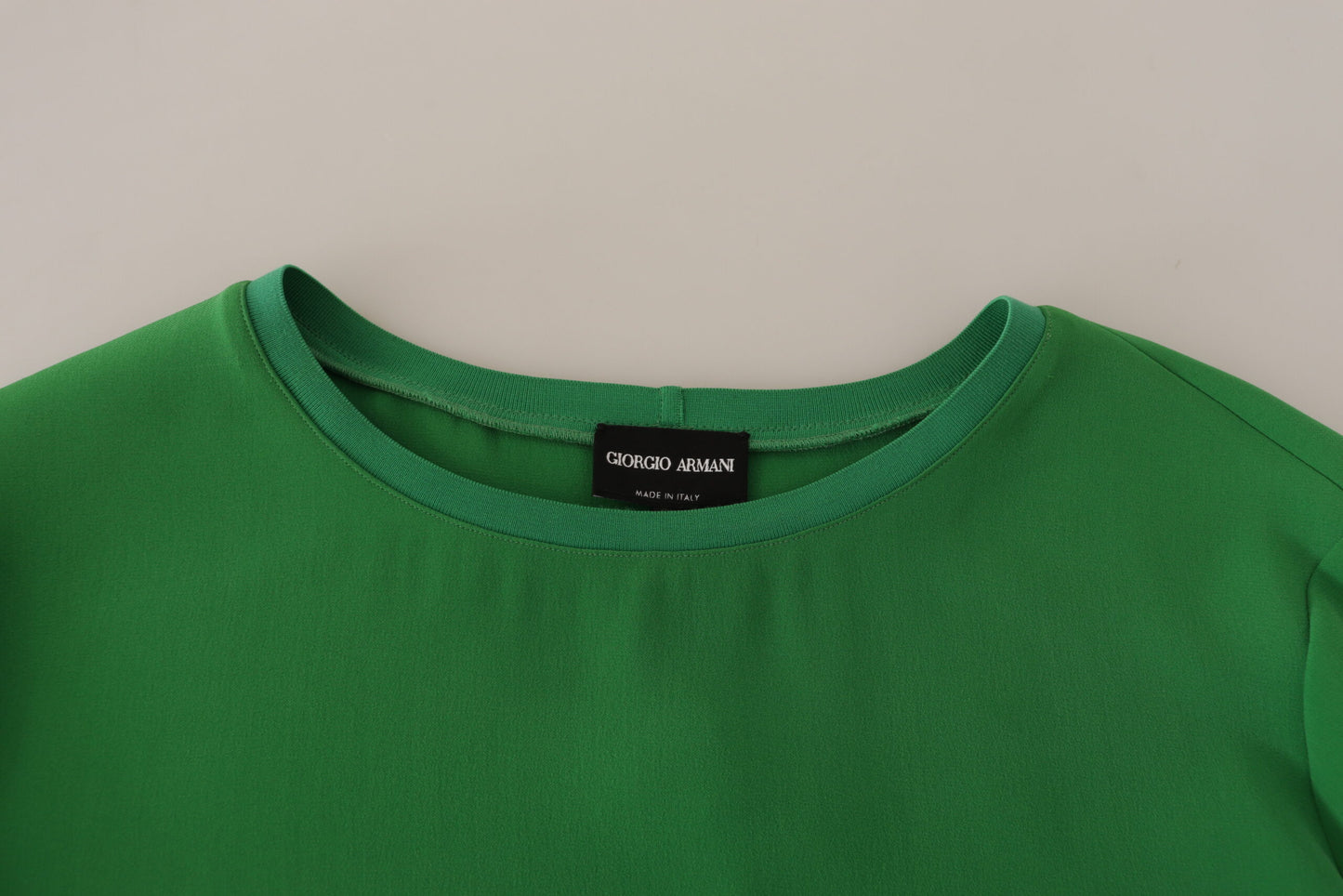 Armani Elegant Silk Long Sleeve Sweater in Lush Green IT42 | M