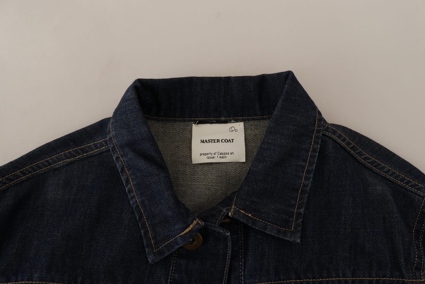 Master Coat Chic Dark Blue Denim Jacket IT40 | S