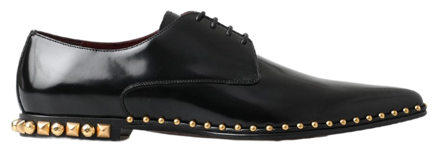 Dolce & Gabbana Elegant Studded Derby Formal Shoes EU40 / US7