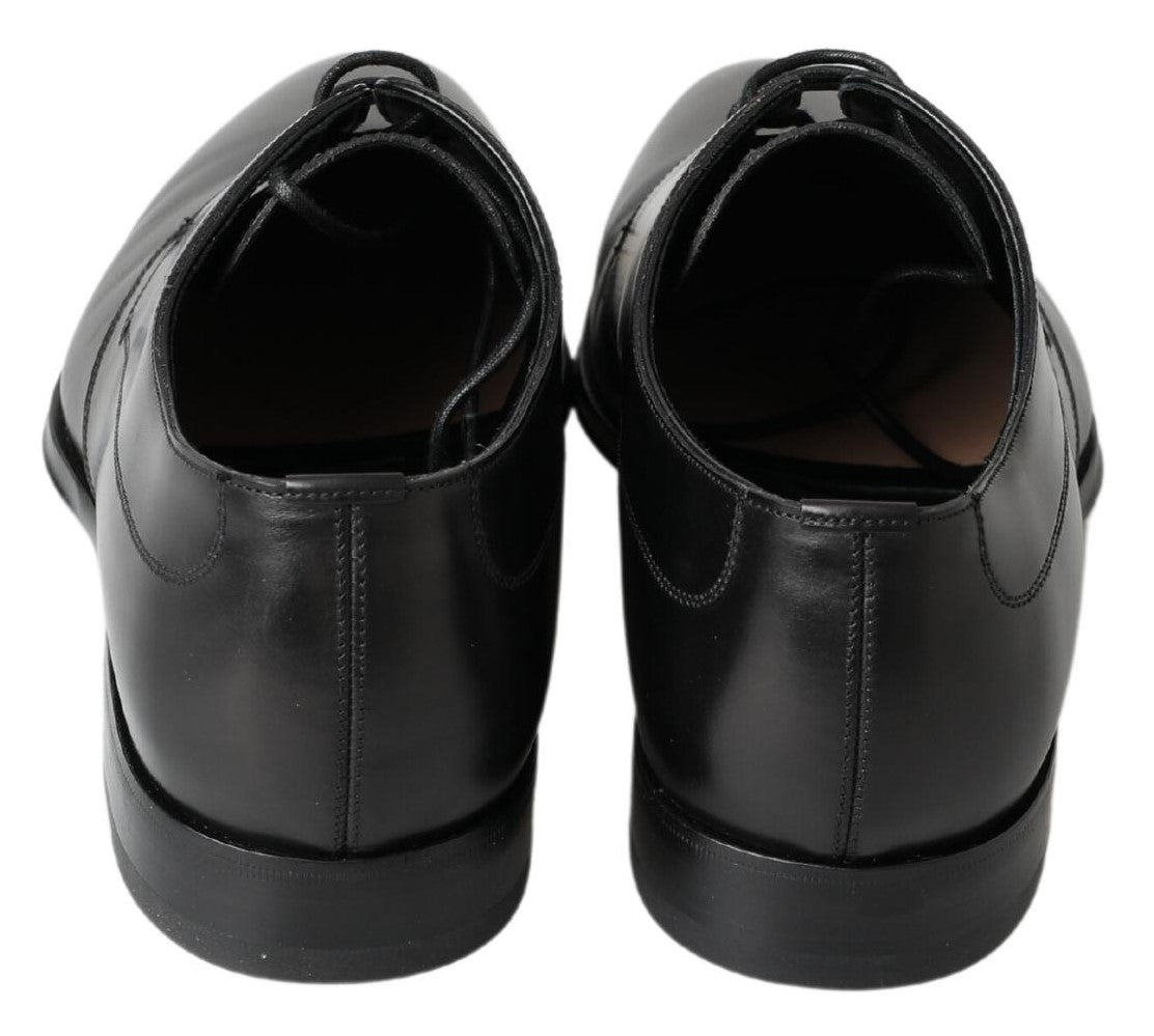 Dolce & Gabbana Classic Black Leather Derby Shoes EU39 / US6