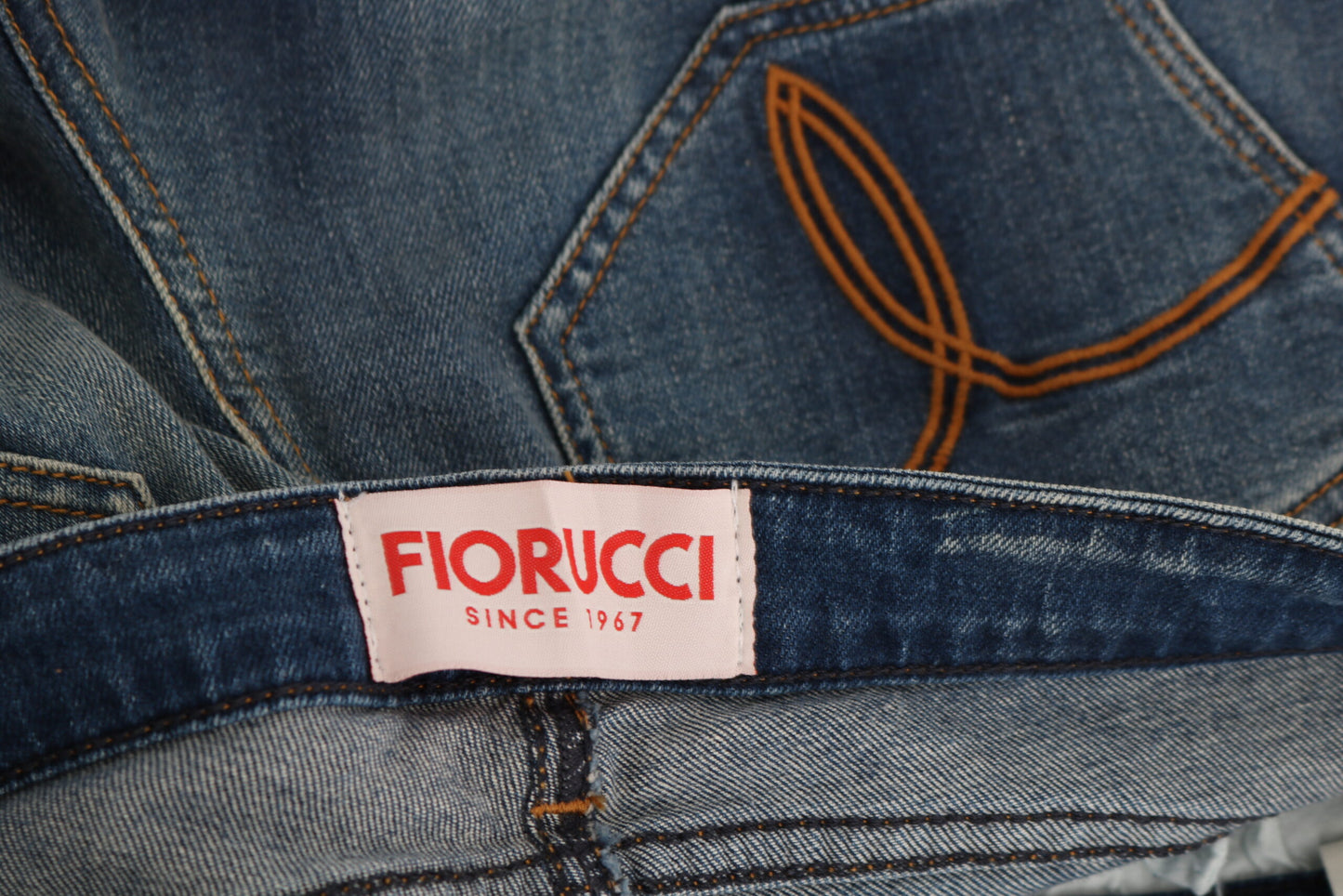 Fiorucci Svelte Mid Waist Slim Jeans in Vintage Blue W32