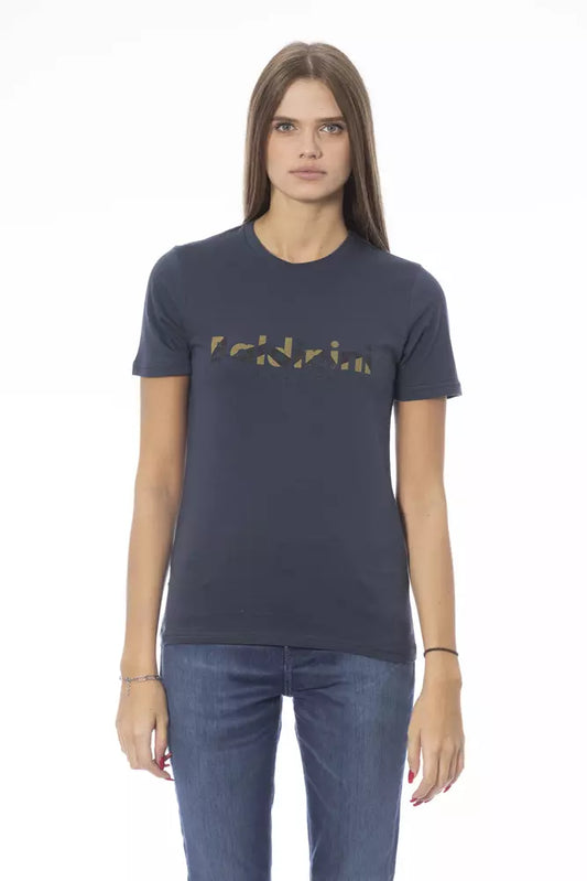 Baldinini Trend Blue Cotton Women T-Shirt