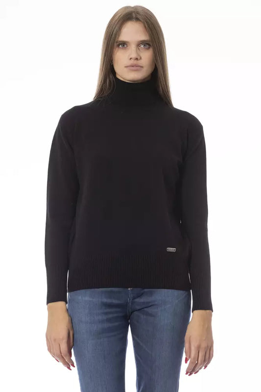 Baldinini Trend Black Wool Women Sweater